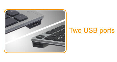 A4Tech KV-300H tangentbord Universal USB Grå