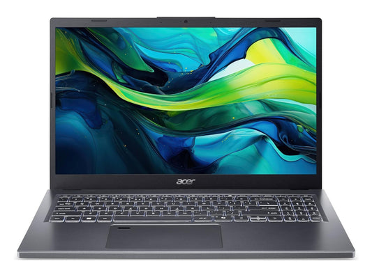 Acer Aspire A15-51M-55AY Intel Core 5 120U Bärbar dator 39,6 cm (15.6") Quad HD 16 GB LPDDR5-SDRAM 512 GB SSD Wi-Fi 6E (802.11ax) Windows 11 Home tyska Grå