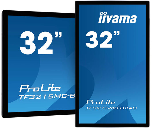 iiyama ProLite TF3215MC-B2AG platta pc-skärmar 80 cm (31.5") 1920 x 1080 pixlar Full HD LED Pekskärm kiosk Svart