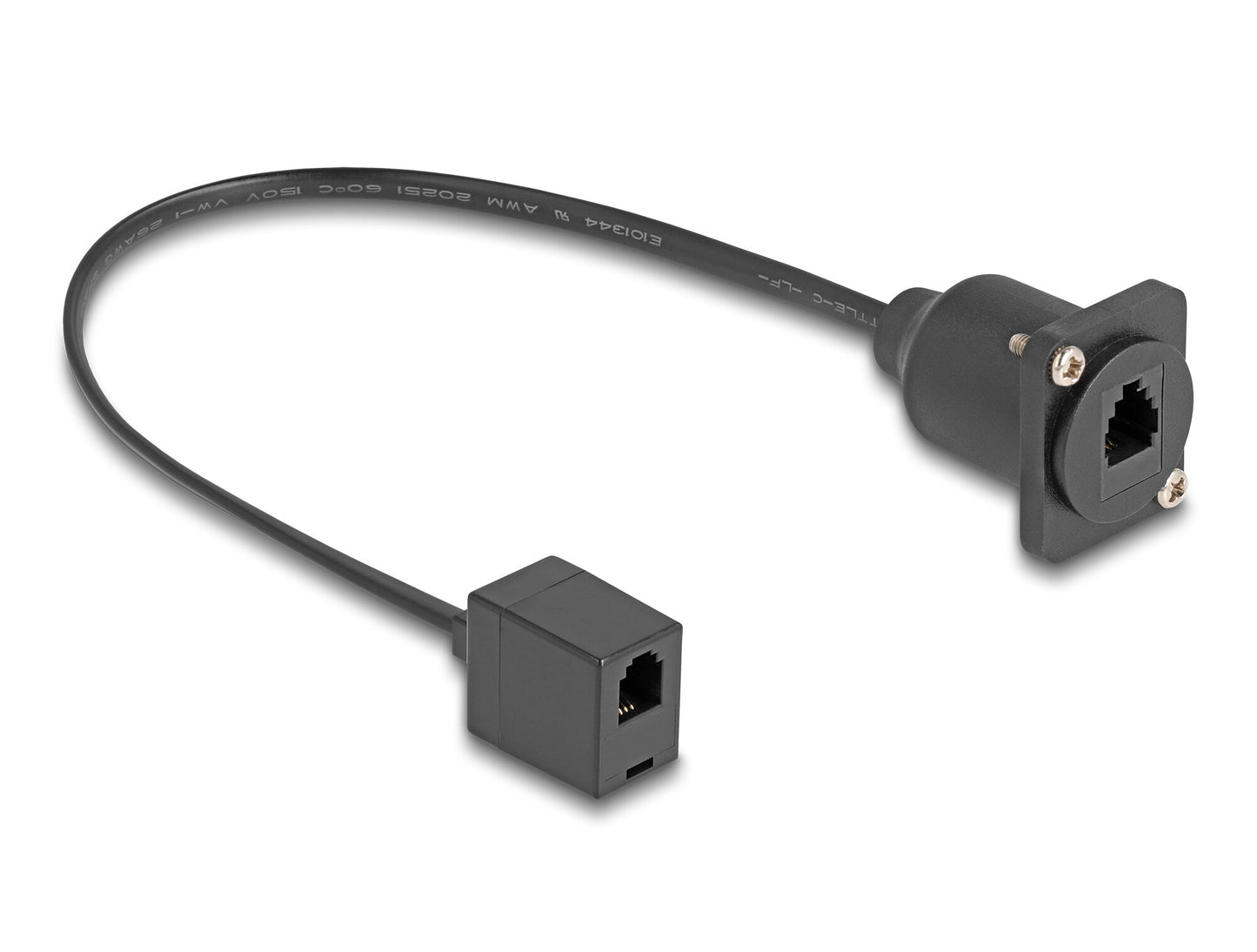 DeLOCK 87969 telefonkablar 0,3 m Svart