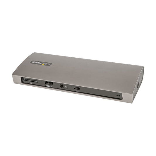 StarTech.com Thunderbolt 4-dockningsstation, 96 W strömförsörjning, en bildskärm i 8K/dubbelskärm i 4K 60Hz, 3xTB4/USB4-portar, 4xUSB-A, SD, GbE, Thunderbolt 4-dockningsstation för Windows eller TB3 MacBook, 0,8 m kabel StarTech.com Thunderbolt 4-dockning