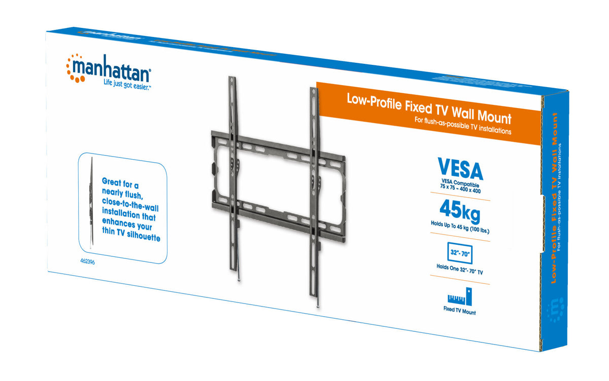 Manhattan 462396 tv-fäste 177,8 cm (70") Svart