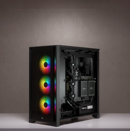 Corsair iCUE 4000X RGB Midi Tower Svart
