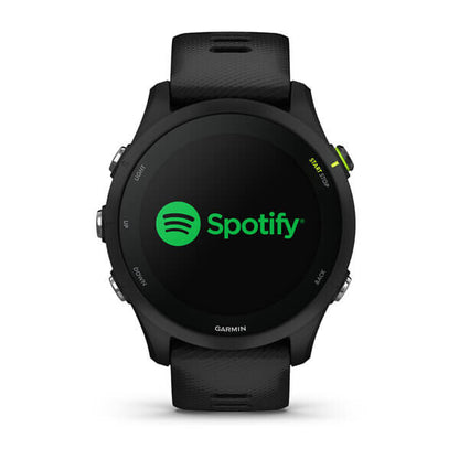 Garmin Forerunner 255 Music 3,3 cm (1.3") MIP 46 mm Digital 260 x 260 pixlar Pekskärm Svart Wi-Fi GPS