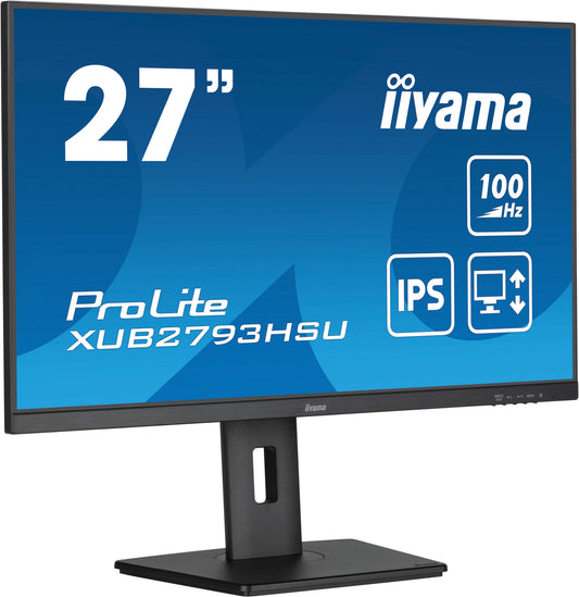 iiyama ProLite XUB2793HSU-B7 platta pc-skärmar 68,6 cm (27") 1920 x 1080 pixlar Full HD LED Svart