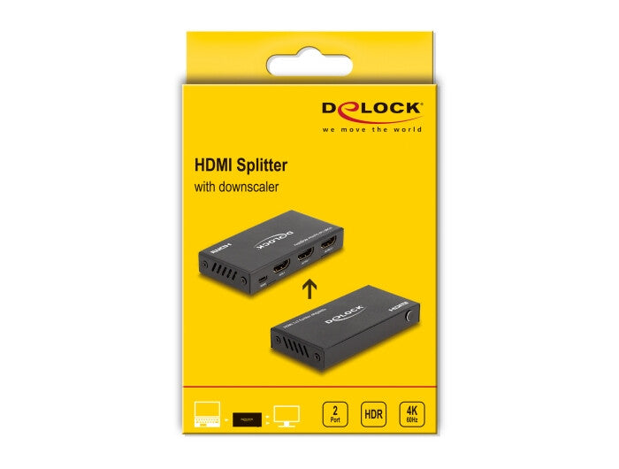 DeLOCK 18651 bilddelare HDMI 2x HDMI