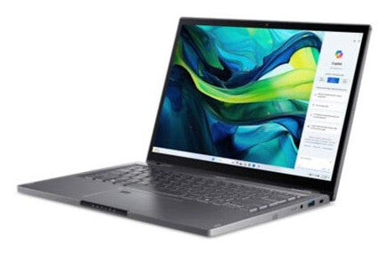 Acer Aspire Spin 14 ASP14-52MTN Intel Core Ultra 7 155U Bärbar dator 35,6 cm (14") Pekskärm WUXGA 32 GB LPDDR5x-SDRAM 1 TB SSD Wi-Fi 6E (802.11ax) Windows 11 Home tyska Grå