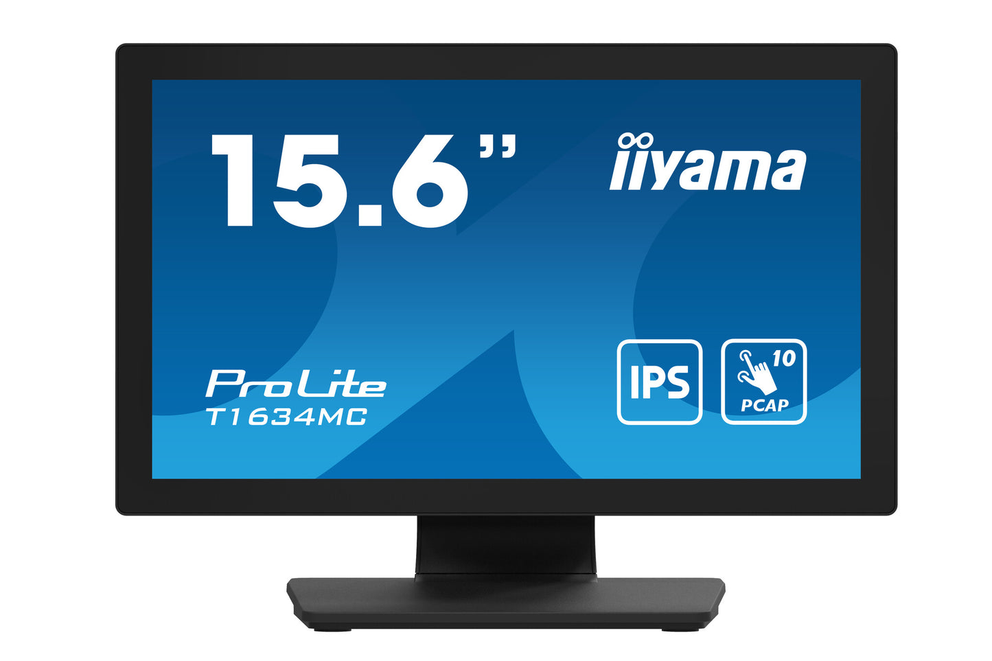 iiyama ProLite T1634MC-B1S platta pc-skärmar 39,6 cm (15.6") 1920 x 1080 pixlar Full HD LED Pekskärm Svart
