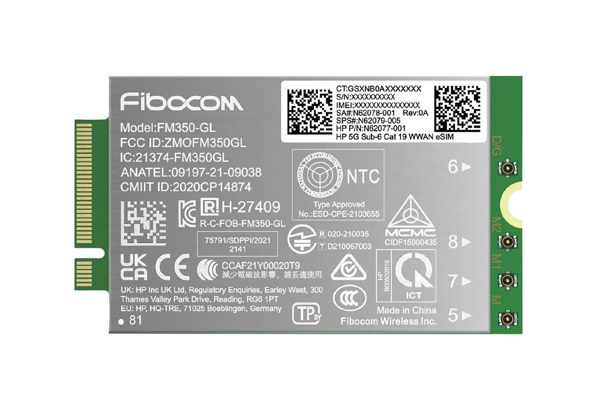 HP 5G Sub-6 Cat 19 WWAN nätverkskort/adapters