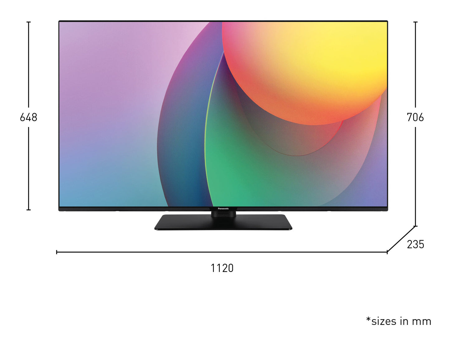 Panasonic TB-50W60AEZ TV-apparat 127 cm (50") 4K Ultra HD Smart-TV Wi-Fi Svart
