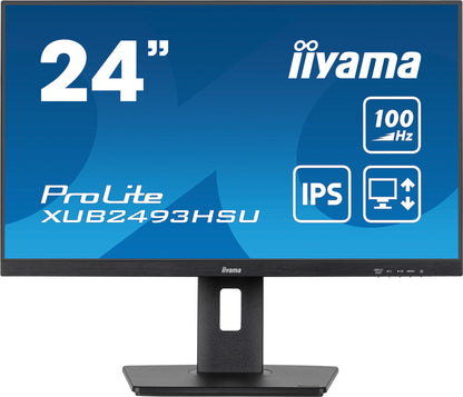 iiyama XUB2493HSU-B7 platta pc-skärmar 60,5 cm (23.8") 1920 x 1080 pixlar Full HD LED Svart