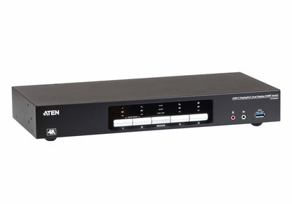 ATEN USB 3.0 4K DisplayPort Dual Display KVMP™-switch med 4 portar
