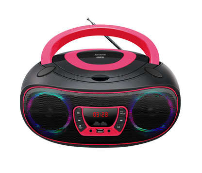 Denver TCL-212BT PINK Bärbar CD-spelare Svart, Rosa