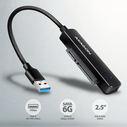 Axagon ADSA-FP2A nätverkskort/adapters SATA, USB 3.2 Gen 1 (3.1 Gen 1)