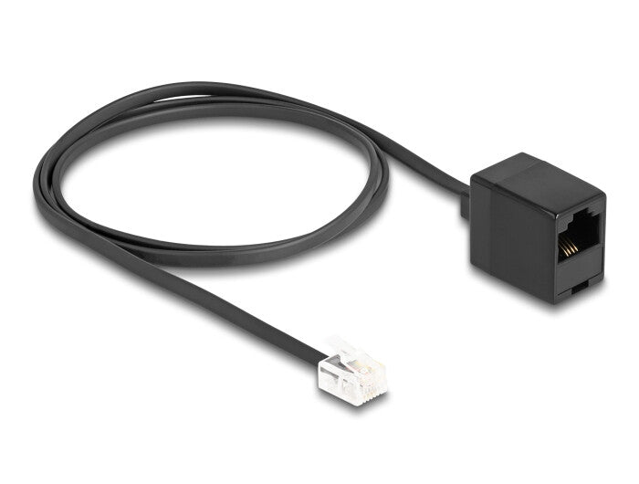 DeLOCK 88092 telefonkablar 1 m Svart