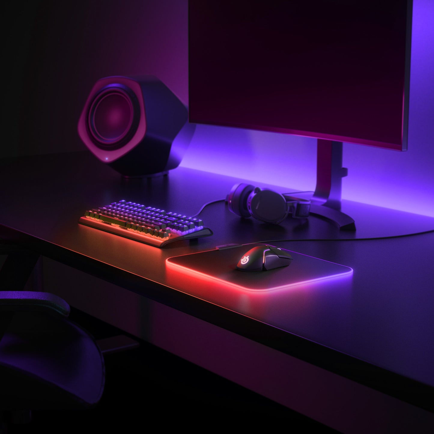 Steelseries QcK Prism Cloth Medium Spelmusmatta Svart