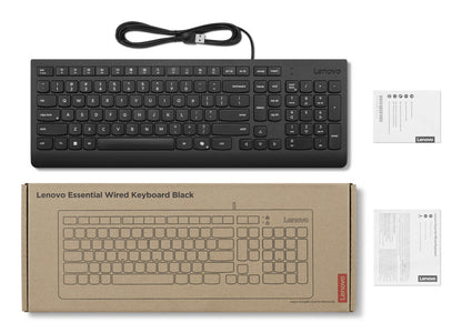 Lenovo 4Y41R64681 tangentbord Hem / Kontor USB Nordic Svart