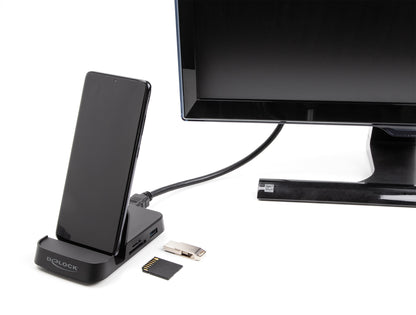 DeLOCK 88018 mobildockningsstationer Smartphone Svart