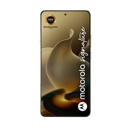 Motorola signature 17,2 cm (6.78") Dubbla SIM-kort Android 16.0 5G USB Type-C 16 GB 512 GB 5200 mAh Guld