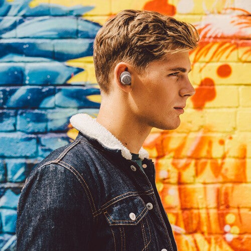 Audio-Technica ATH-CKR7TW Headset Trådlös I öra Samtal/musik Micro-USB Bluetooth Grå