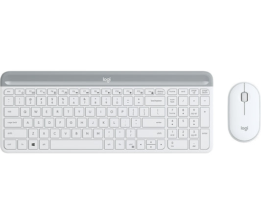 Logitech 920-009205 tangentbord Mus inkluderad Universal RF Trådlös QWERTY Amerikanskt internationellt Vit