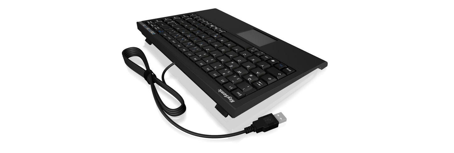 KeySonic ACK-540U+ (US) tangentbord Kontor USB QWERTY Engelska (USA) Svart