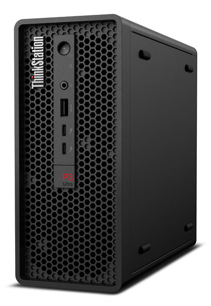 Lenovo ThinkStation P3 Ultra Intel® Core™ i9 i9-14900K 32 GB DDR5-SDRAM 1 TB SSD NVIDIA T1000 Windows 11 Pro Mini Tower Arbetsstation Svart