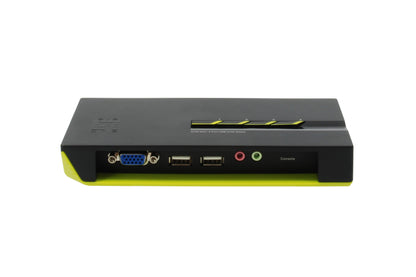 LevelOne KVM-0421 KVM-switchar Svart, Grön