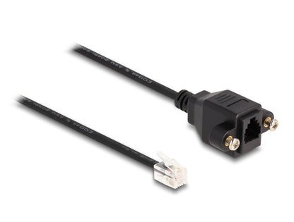DeLOCK 87956 telefonkablar 0,3 m Svart