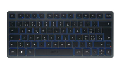CHERRY KW 7100 MINI BT tangentbord Universal Bluetooth QWERTZ schweizisk Blå