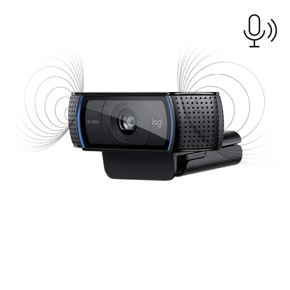 Logitech 960-001055 webbkameror 3 MP 1920 x 1080 pixlar USB Svart