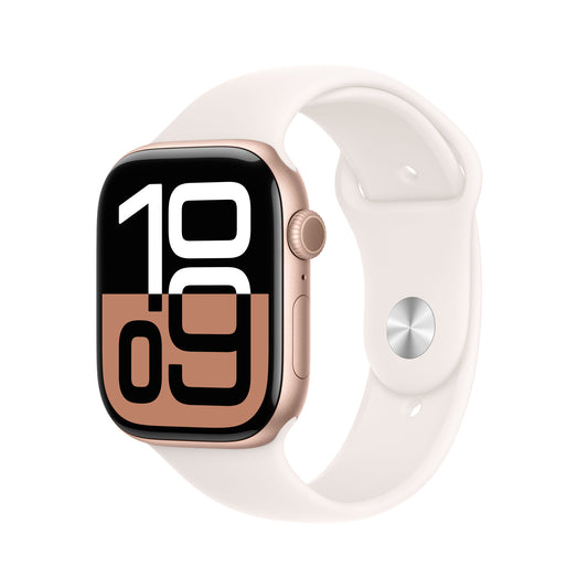 Apple Watch Series 10 OLED 46 mm Digital 416 x 496 pixlar Pekskärm 4G Rose Gold Wi-Fi GPS