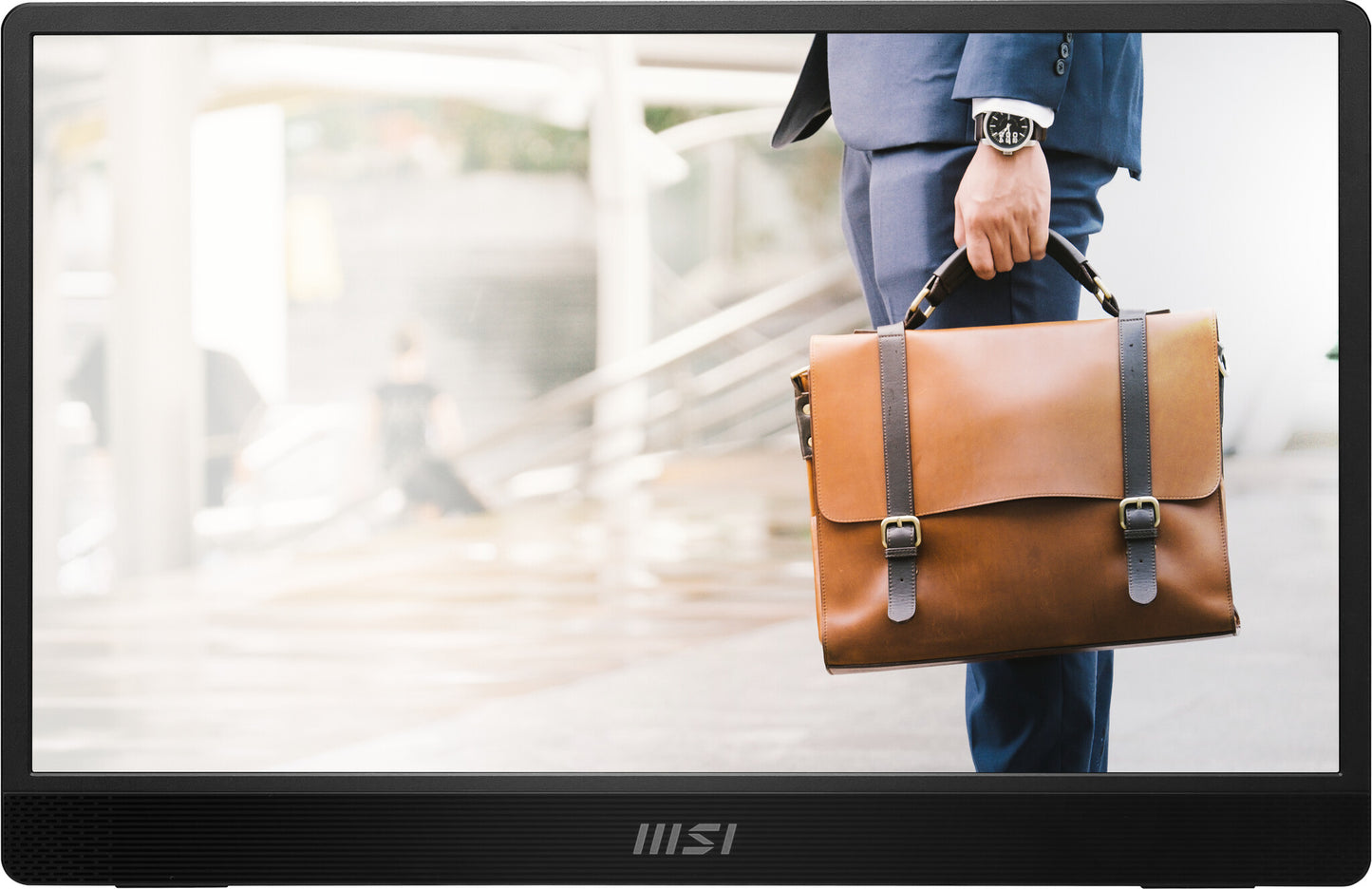 MSI PRO MP161 E2U bärbar tv-apparat och monitor Bärbara monitor Svart 39,6 cm (15.6") LED 1920 x 1080 pixlar