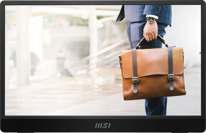 MSI PRO MP161 E2U bärbar tv-apparat och monitor Bärbara monitor Svart 39,6 cm (15.6") LED 1920 x 1080 pixlar