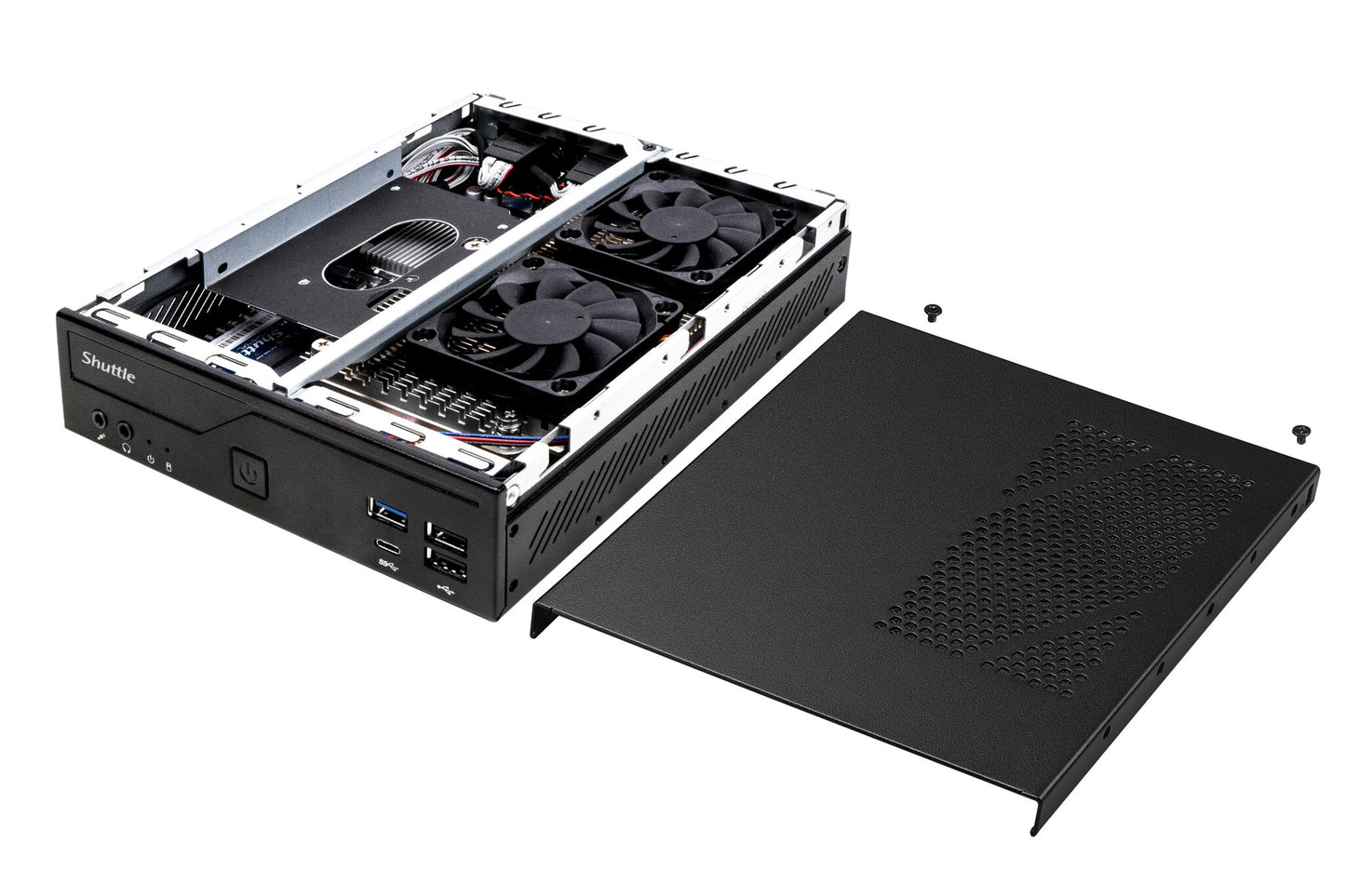 Shuttle DH610 datorhölje & moderkort 1,3L storlek PC Svart LGA 1700