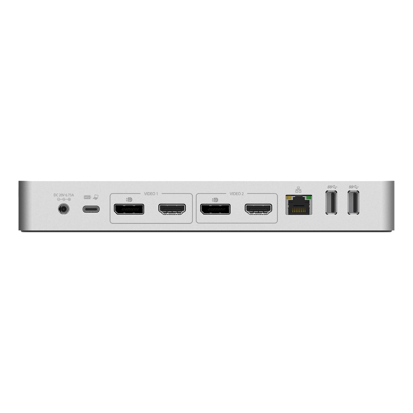 StarTech.com USB-C- och USB-A-dockningsstation ‒ hybrid universell dockningsstation för bärbar dator med dubbelskärm för 4K vid 60 Hz samt HDMI och DisplayPort ‒ USB 3.1 Gen 1-hubb, GbE ‒ strömförsörjning på 60 W ‒ Windows, Mac och Chrome