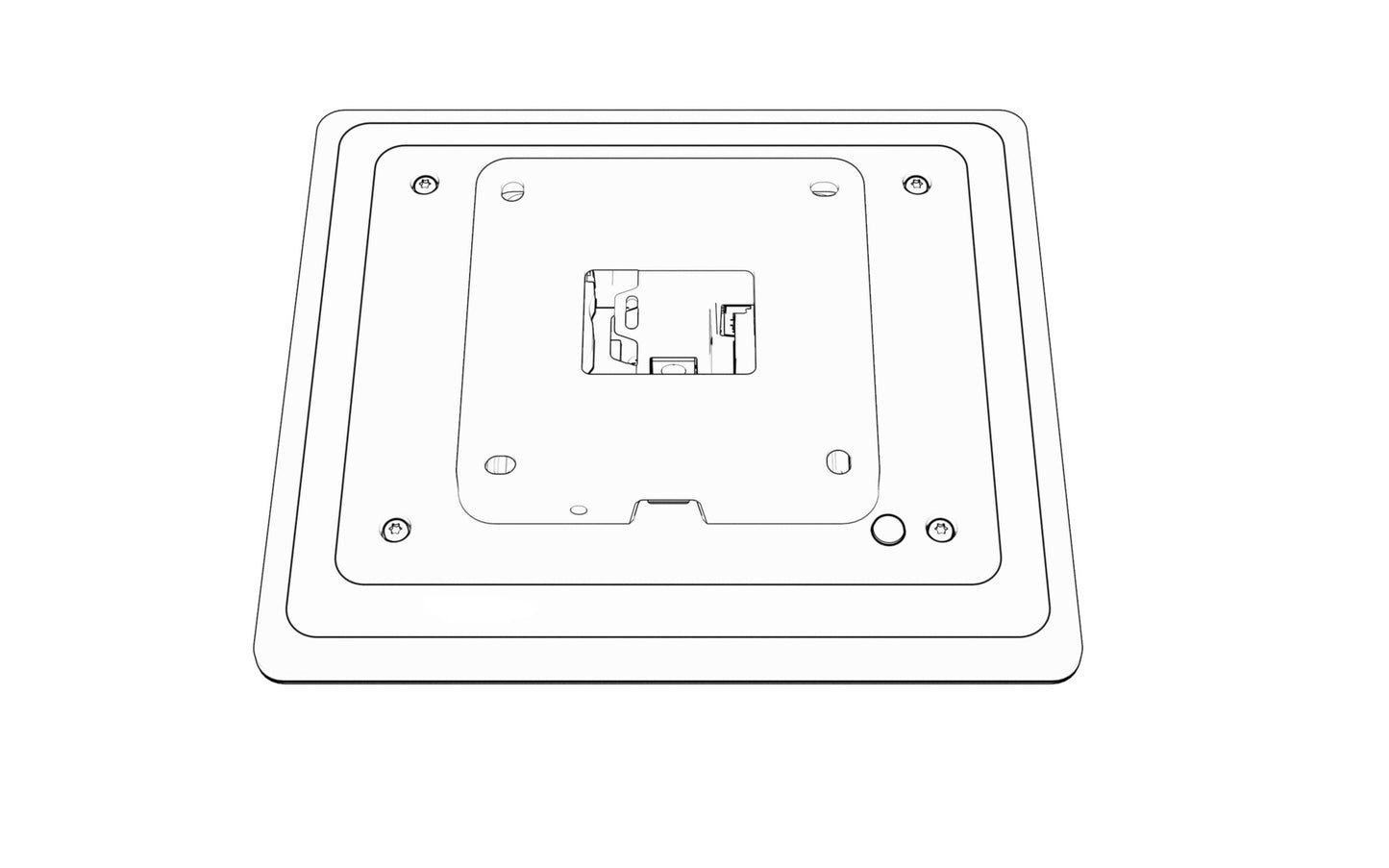Humly HUM1002 skärm för mötesrum 20,3 cm (8") 1024 x 768 pixlar LCD 802.11a, 802.11b, 802.11g, Wi-Fi 4 (802.11n) Svart Akrylnitrilbutadienstyren (ABS) Bluetooth