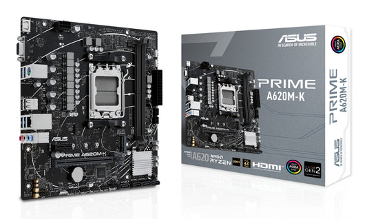 ASUS PRIME A620M-K AMD A620 AM5-sockel micro ATX