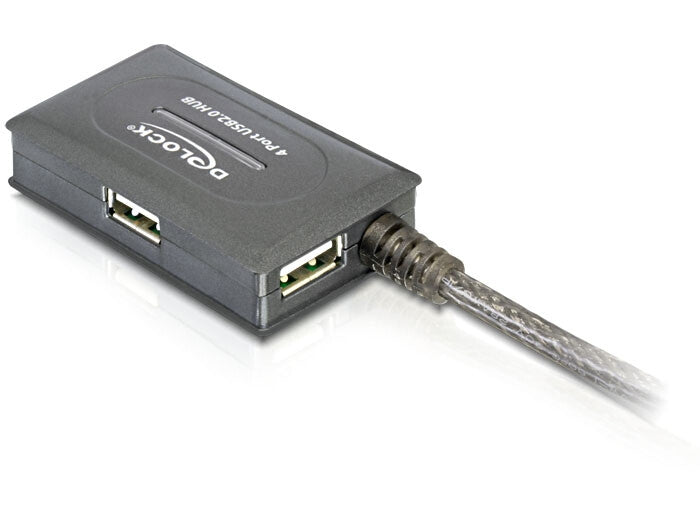 DeLOCK 82748 dockningsstationer för bärbara datorer Kabel USB 2.0 Grå