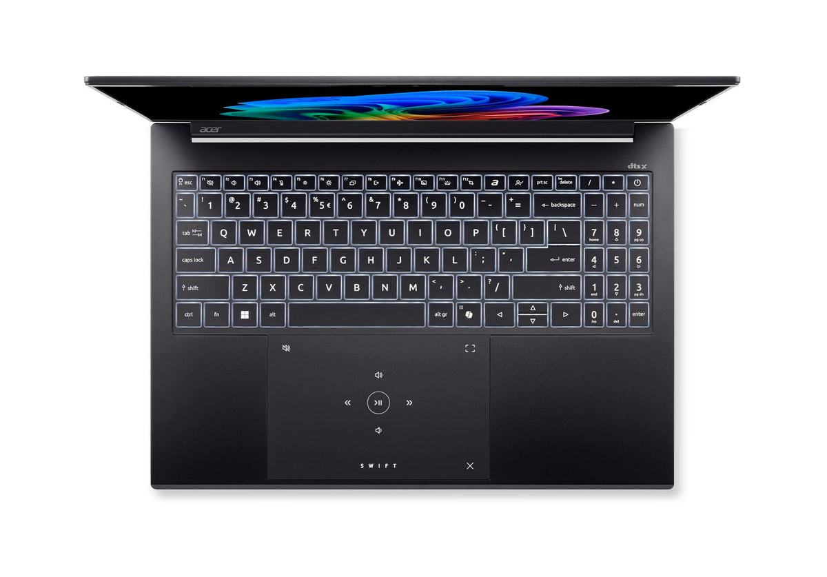 Acer Swift Go 16 AI SFG16-74-756J Copilot+ PC Intel Core Ultra 7 256V Bärbar dator 40,6 cm (16") WUXGA+ 16 GB LPDDR5x-SDRAM 1 TB SSD Wi-Fi 7 (802.11be) Windows 11 Home tyska Svart