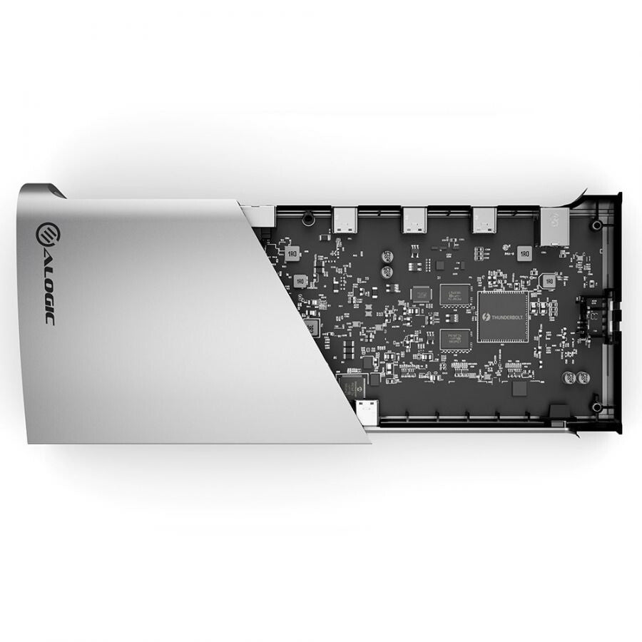 ALOGIC TB4D3TB dockningsstationer för bärbara datorer Kabel Thunderbolt 4 Svart