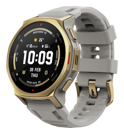 Amazfit T-rex 3 Pro 3,35 cm (1.32") AMOLED 44 mm Digital 466 x 466 pixlar Pekskärm Guld Wi-Fi GPS
