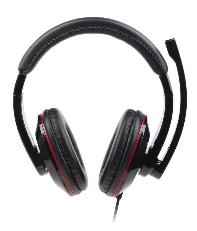Gembird MHS-U-001 hörlur och headset Kabel Huvudband Samtal/musik Svart