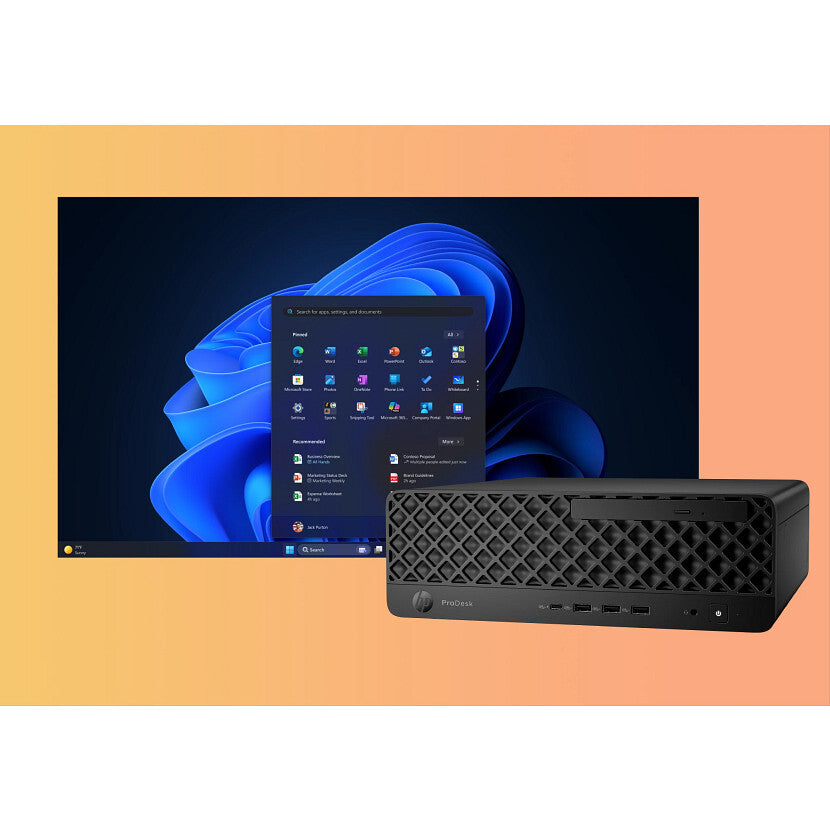 HP ProDesk 4 SFF G1i Desktop AI PC Intel Core Ultra 5 225 16 GB DDR5-SDRAM 512 GB SSD Windows 11 Pro Svart