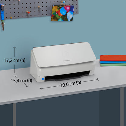 HP ScanJet Pro 3000 s4 Arkmatad skanner 600 x 600 DPI A4 Svart, Vit