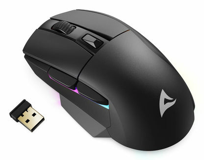 Sharkoon SGM50W datormöss Spela högerhand RF Wireless + USB Type-A Optisk 6400 DPI