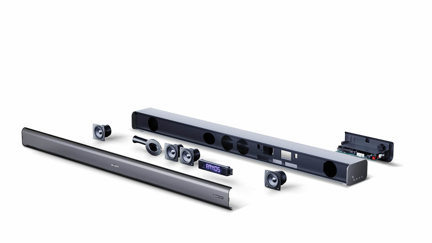 Sharp HT-SBW460 soundbar-högtalare Metallisk 3.1 kanaler 440 W