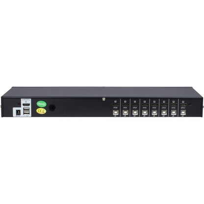 Inter-Tech AS-9108HA KVM-switchar Rackmontering Svart