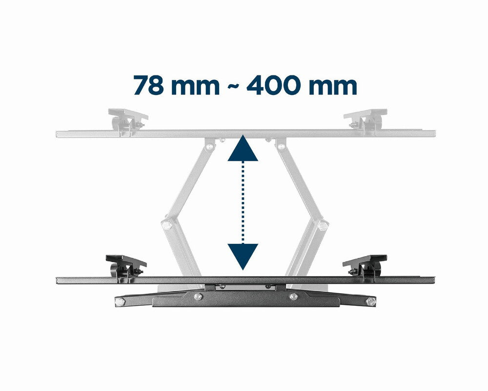 Gembird WM-70ST-01 tv-fäste 177,8 cm (70") Svart