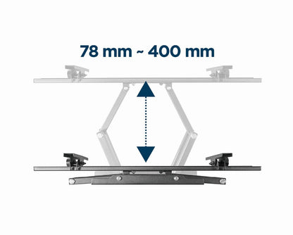 Gembird WM-70ST-01 tv-fäste 177,8 cm (70") Svart